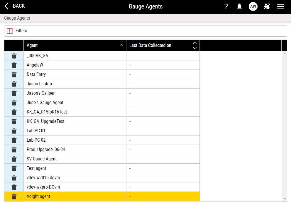 Managing Gauge Agents